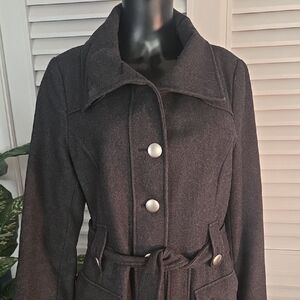 New York & Company Charcoal Trench Coat